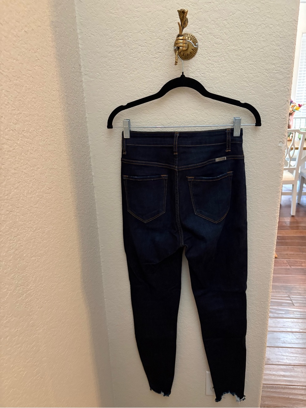 KanCan Dark Blue High-Rise Button-Fly Skinny Jeans - Picture 7 of 8